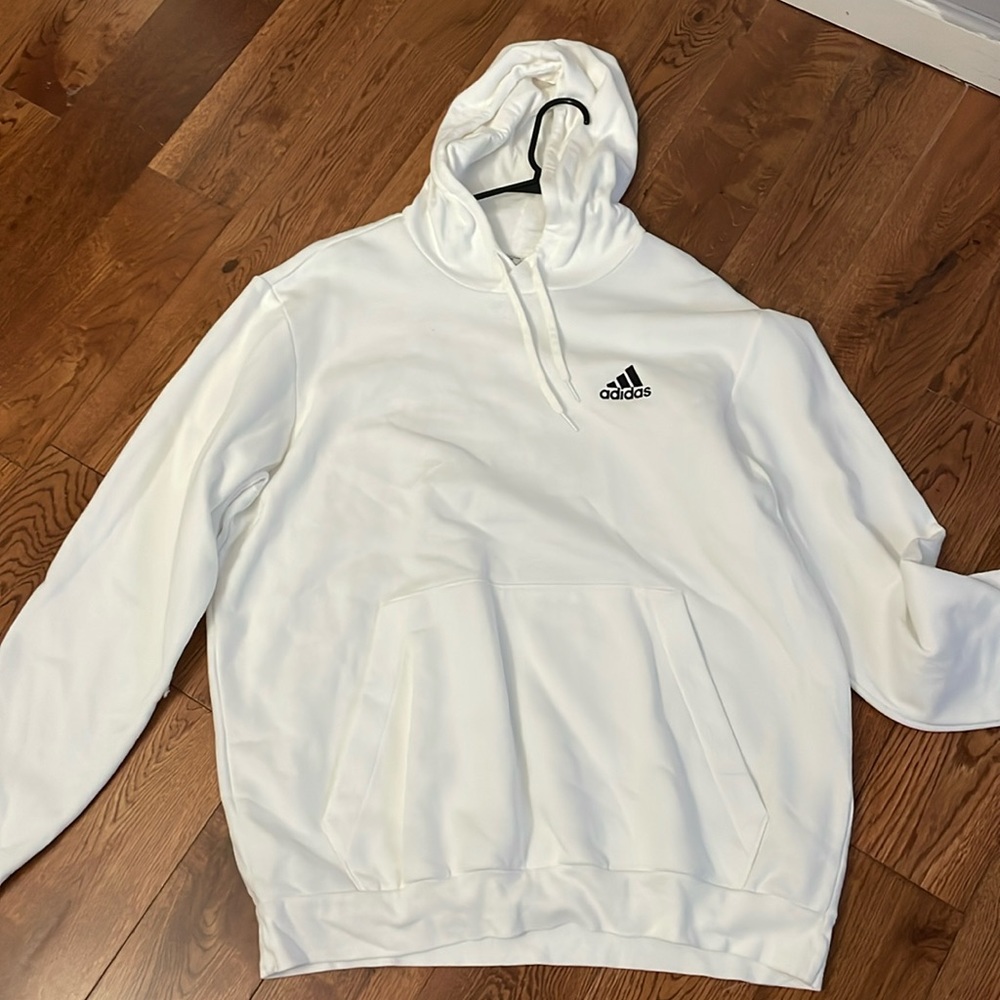 White adidas hoodie used